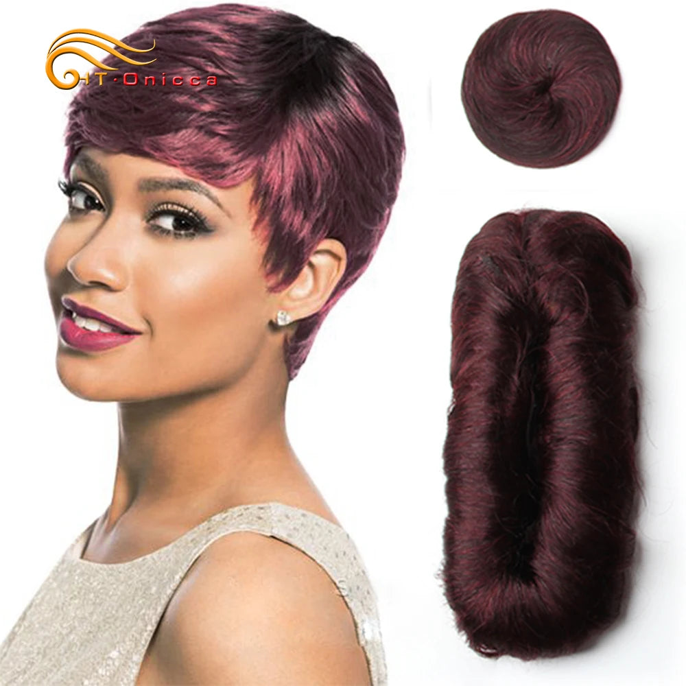 28PCS Curly Human Hair Bundles Brazilian Hair Weave Bundles Short Hair Human Hair Bundles For Woman