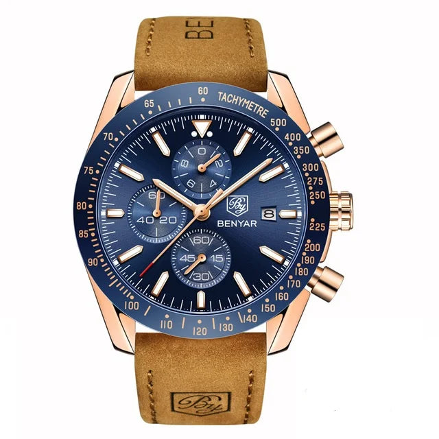 BENYAR 5140 Men Watch Brand Luxury Silicone Waterproof Quartz Watches Men Wrist  Sport WristWatches Relogio Masculino