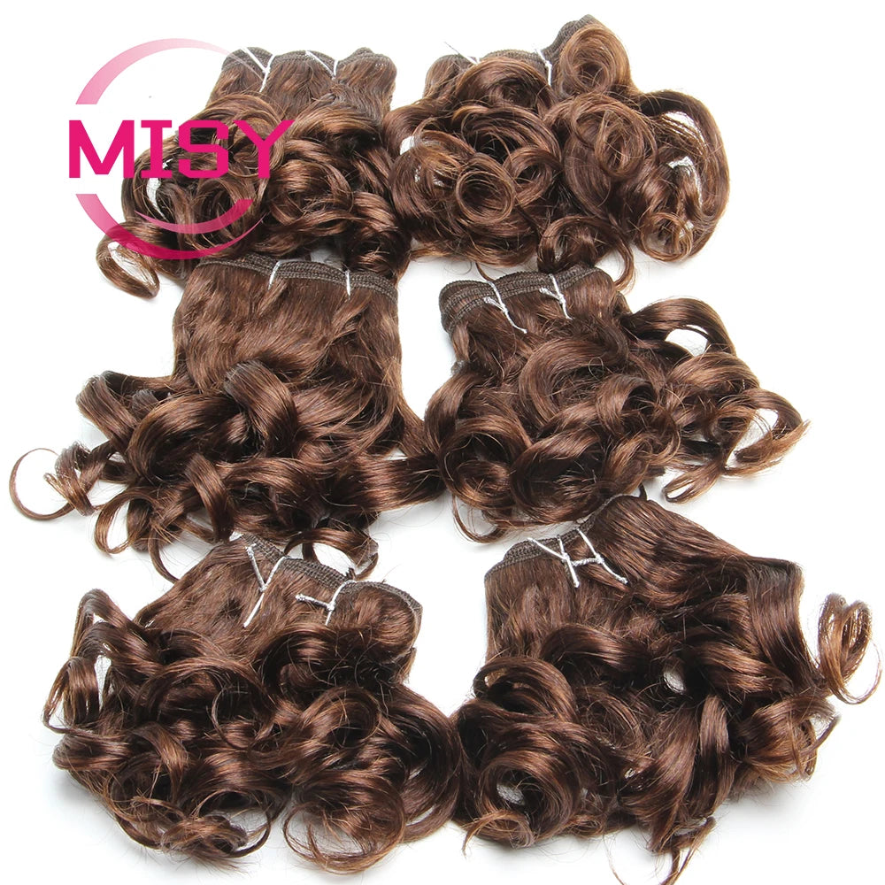Brazilian Natural Human Hair 200g/Lot Short Curly Hair Bundles Ombre Color 1B 99J 30 27 For Women Hair Extensions Human Hair