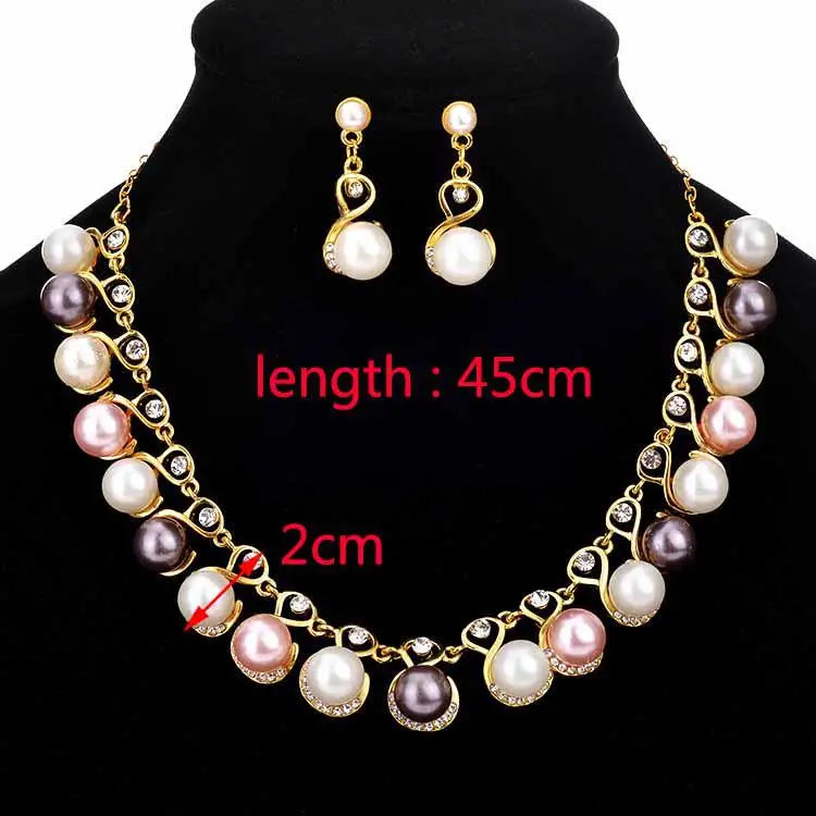Pearl Necklace Collier Femme Collares Statement Multilayer Choker Statement Jewelry Women Simulated Pearl Necklaces & Pendants