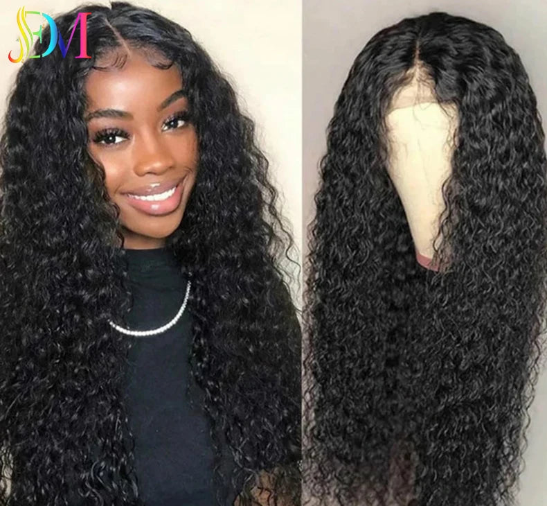 Dailmei New Product European Wig No Lace Cheap Long African Curly Nature Color Female Small Curly Chemical Synthetic Hair