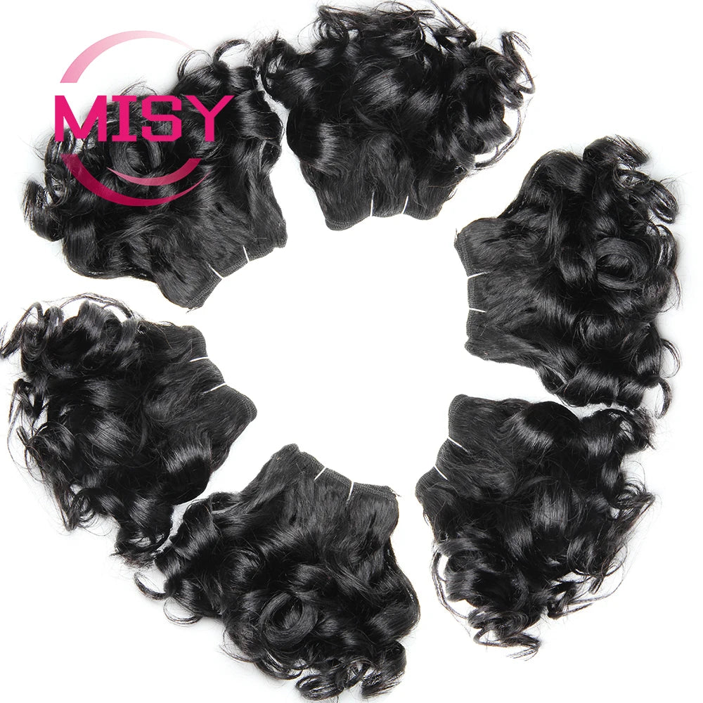 Brazilian Natural Human Hair 200g/Lot Short Curly Hair Bundles Ombre Color 1B 99J 30 27 For Women Hair Extensions Human Hair