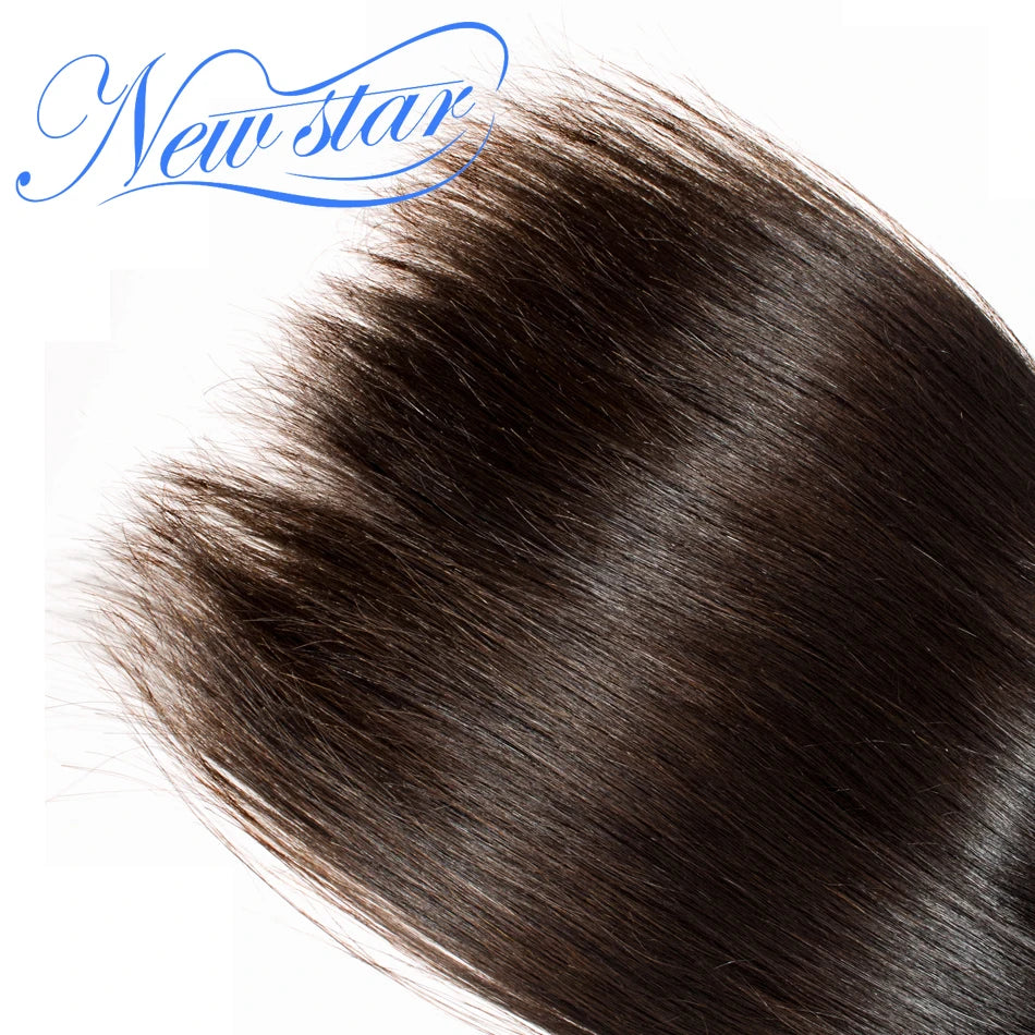 Brazilian Virgin Human Hair Straight Extension 3 Bundles Deal 100%Unprocessed Intact Cuticle New Star Long 11A Raw Hair Weaving