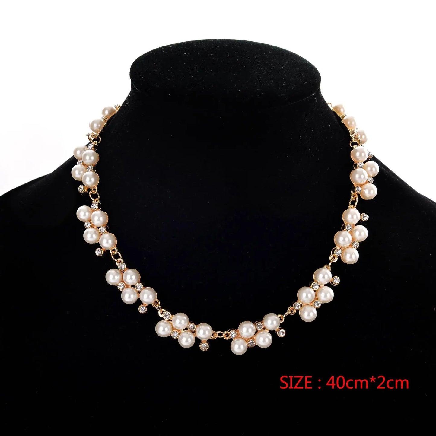 Pearl Necklace Collier Femme Collares Statement Multilayer Choker Statement Jewelry Women Simulated Pearl Necklaces & Pendants