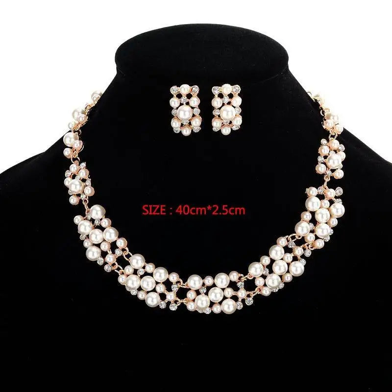 Pearl Necklace Collier Femme Collares Statement Multilayer Choker Statement Jewelry Women Simulated Pearl Necklaces & Pendants