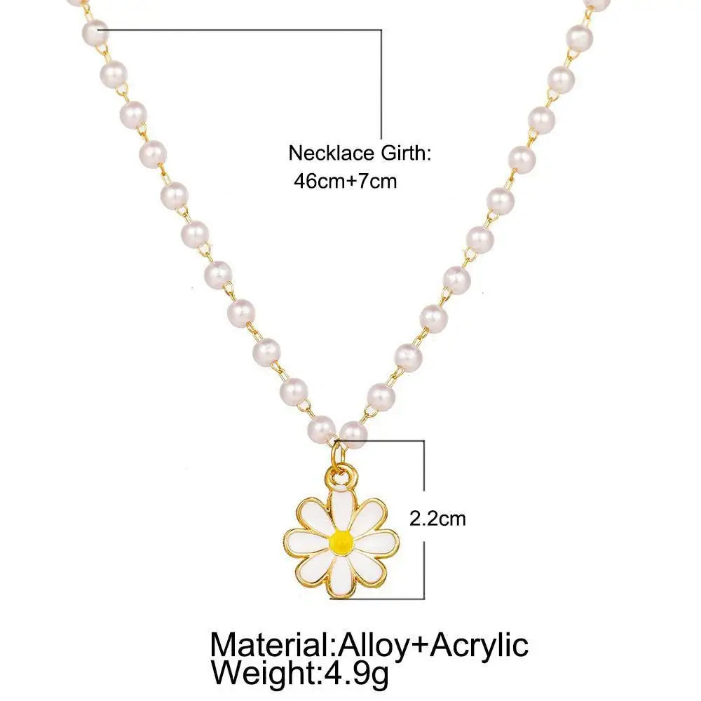 Pearl Necklace Collier Femme Collares Statement Multilayer Choker Statement Jewelry Women Simulated Pearl Necklaces & Pendants