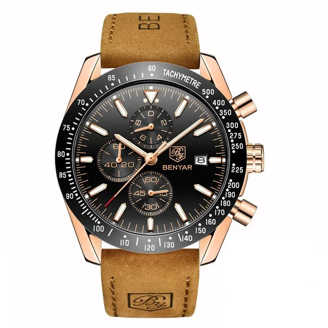 BENYAR 5140 Men Watch Brand Luxury Silicone Waterproof Quartz Watches Men Wrist  Sport WristWatches Relogio Masculino