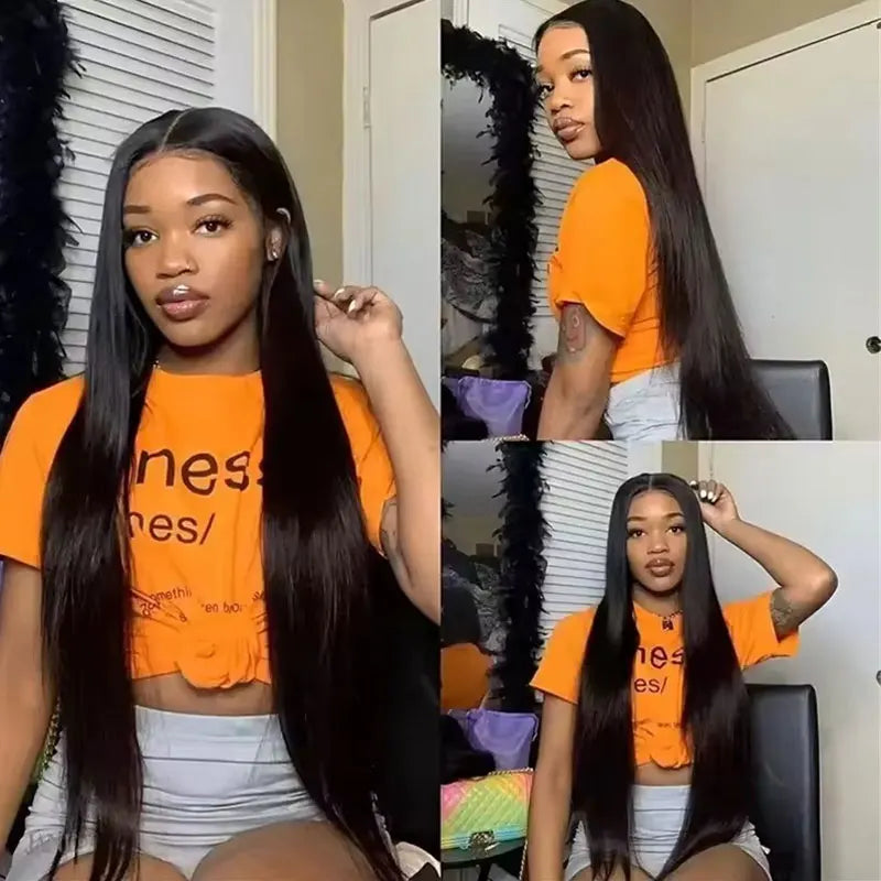 28 Inch Bone Straight Human Hair Bundles Peruvian Hair Weave Bundles Double Hair Weft Remy Human Hair Extension 1 3 4 Bundles