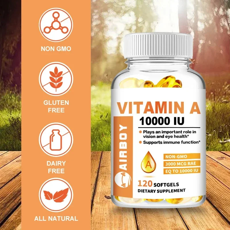 Vitamin A - Supports Healthy Skin and Eyes, Antioxidant, Beneficial for Vision