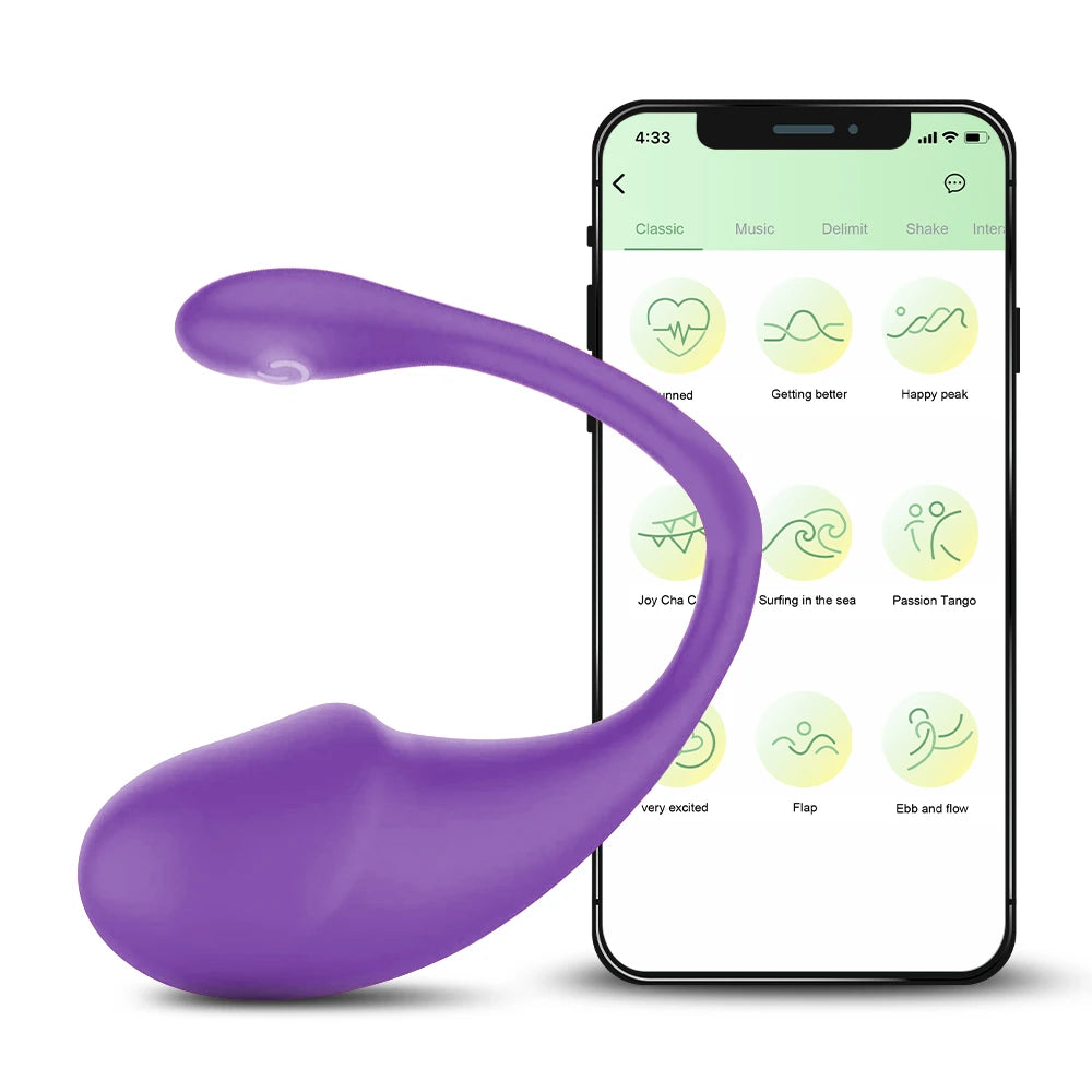 Wireless Bluetooth App Vibrator for Women Vagina G Spot Vibrating Egg Long Distance Control Panty Sex Toys for Adult Couple Game