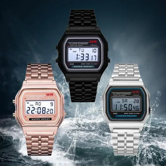 New Digital Watches for Men Sports Waterproof Bracelet Clock Gold Electronice LED Wristwatch Women Casucal Montre Homme Relogio