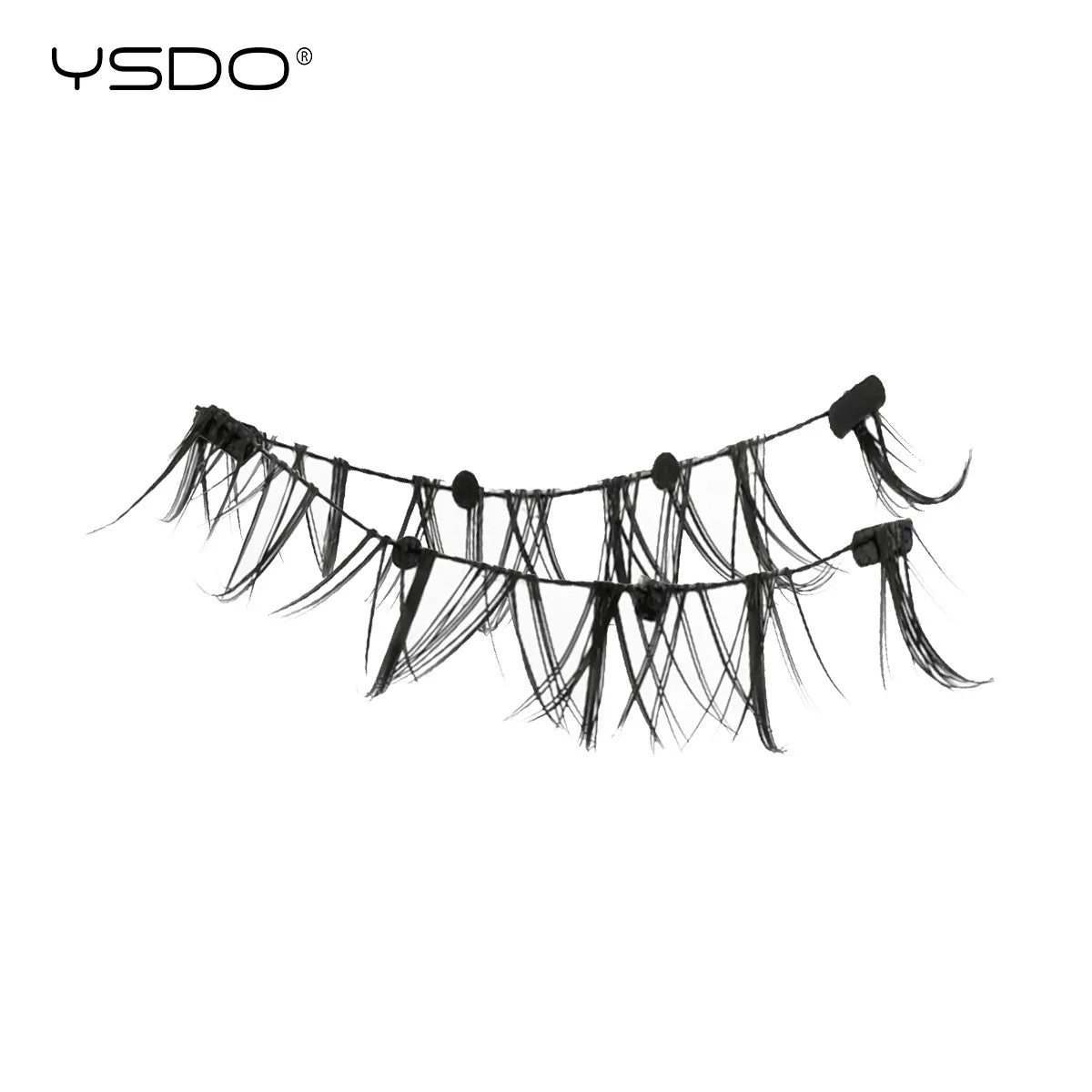 YSDO 1 Pair Magnetic Eyelashes Long-Lasting No Glue Needed Magnetic False Lashes Reusable Makeup Soft Faux 3D Mink Eyelash Tools