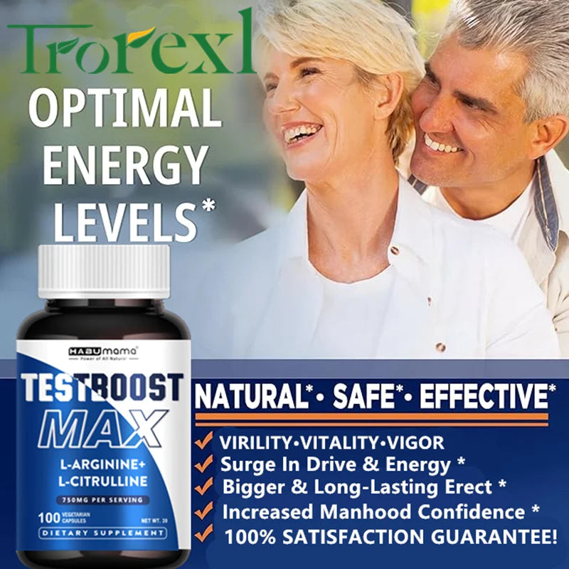 Ultimate Male Enhancing Supplement | Clinically-Backed | 100 tablets for Energy, Stamina & Enlargement | Vegan | Discreet Ship