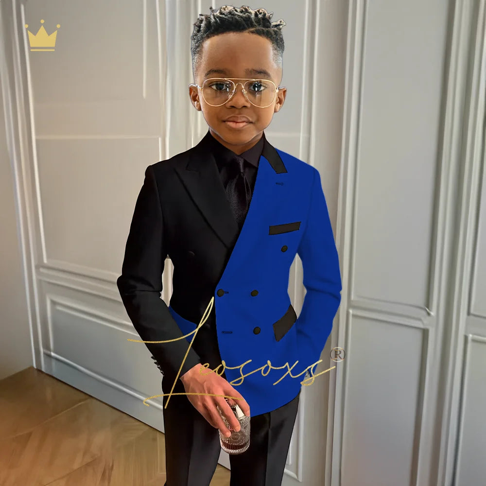 Boys formal suit set 3 piece suit, suitable for wedding party cocktail party custom suit dress 2~16 years old children suit