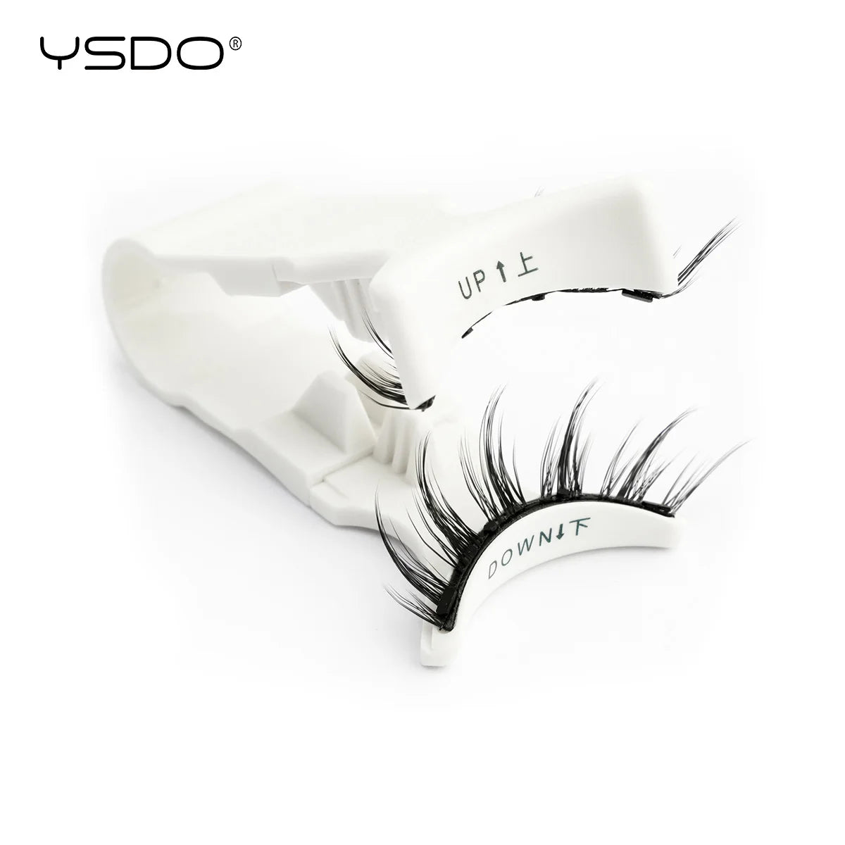 YSDO 1 Pair Magnetic Eyelashes Long-Lasting No Glue Needed Magnetic False Lashes Reusable Makeup Soft Faux 3D Mink Eyelash Tools