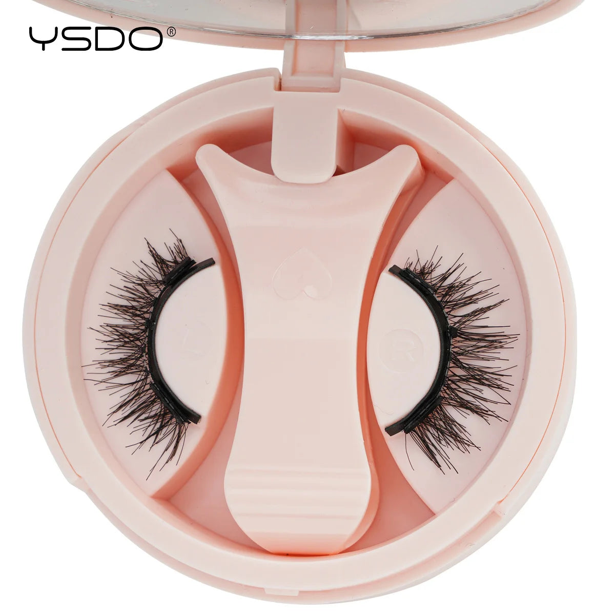 YSDO 1 Pair Magnetic Eyelashes Long-Lasting No Glue Needed Magnetic False Lashes Reusable Makeup Soft Faux 3D Mink Eyelash Tools