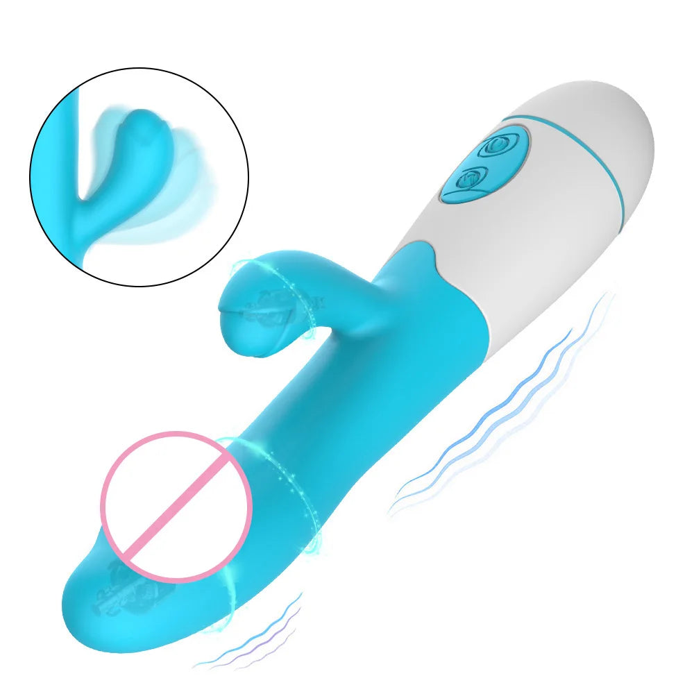Vibrators For Women Vagina Massage 30 Frequency Dual Vibrating Erotic G-spot Masturbator Sex Toys