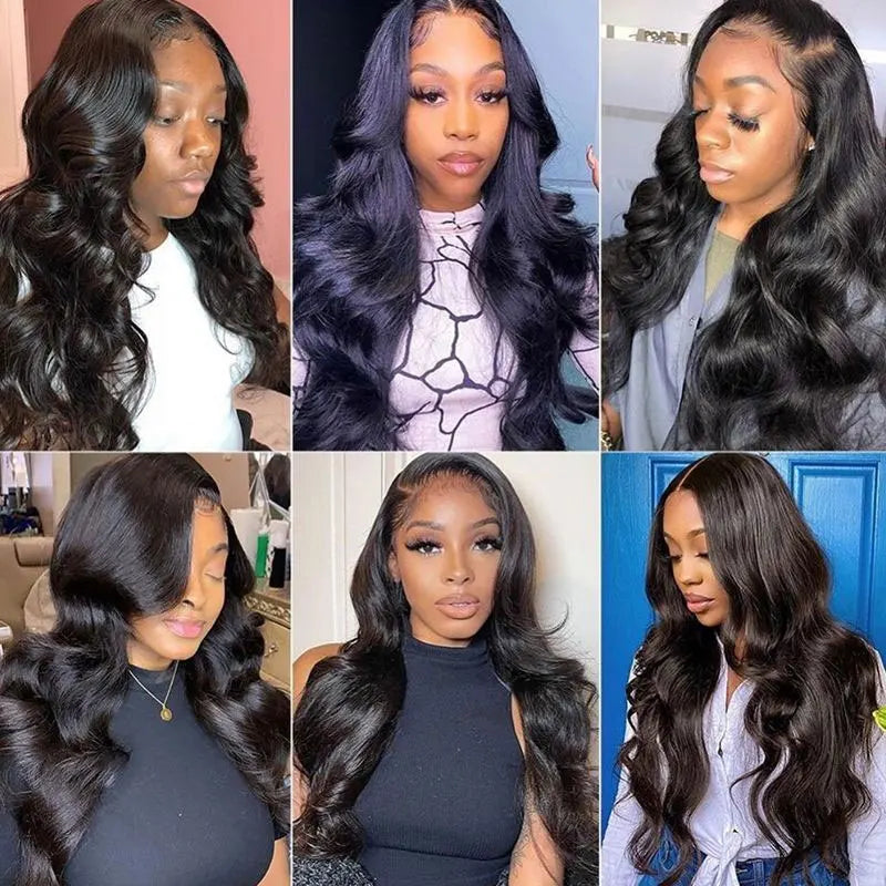 28 Inch Peruvian Body Wave Human Hair Bundles Natural Color Remy Human Hair Extensions Double Hair Weft 1 3 4 Human Hair Bundles