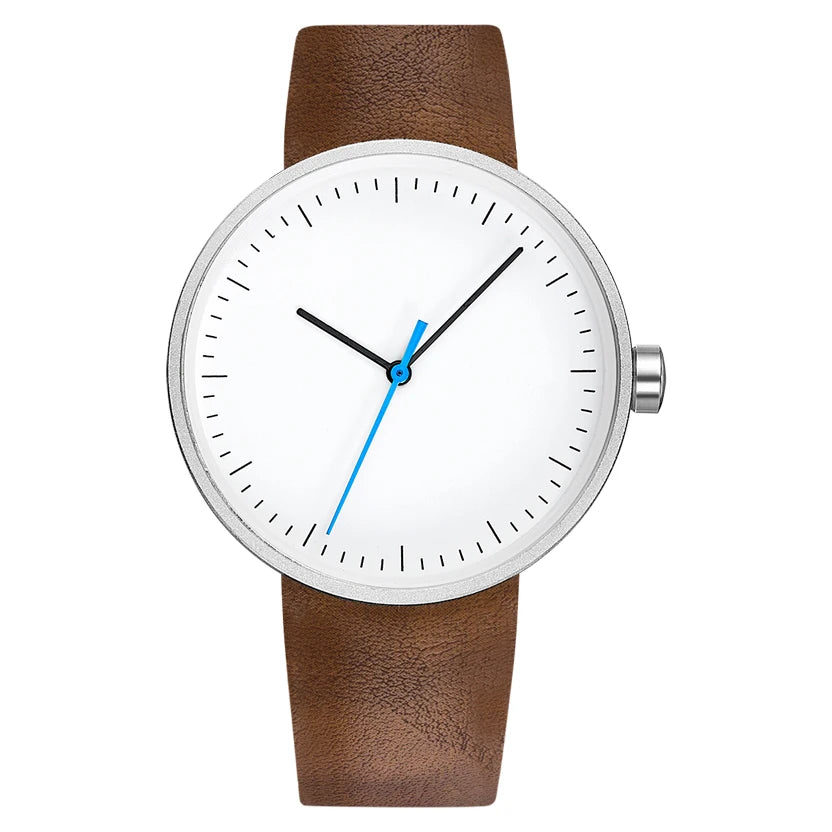 Watches For Men Minimalist Casual Waterproof Quartz Wristwatches High Quality PU Strap Original Clock 2025 Reloj Hombre