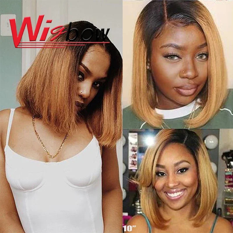 Brazilian Curly Hair Bundles for Women Ombre Curly Human Hair Bundles 8 Bundles Bob Hair Extensions Bundles Human Hair T1b 27 30