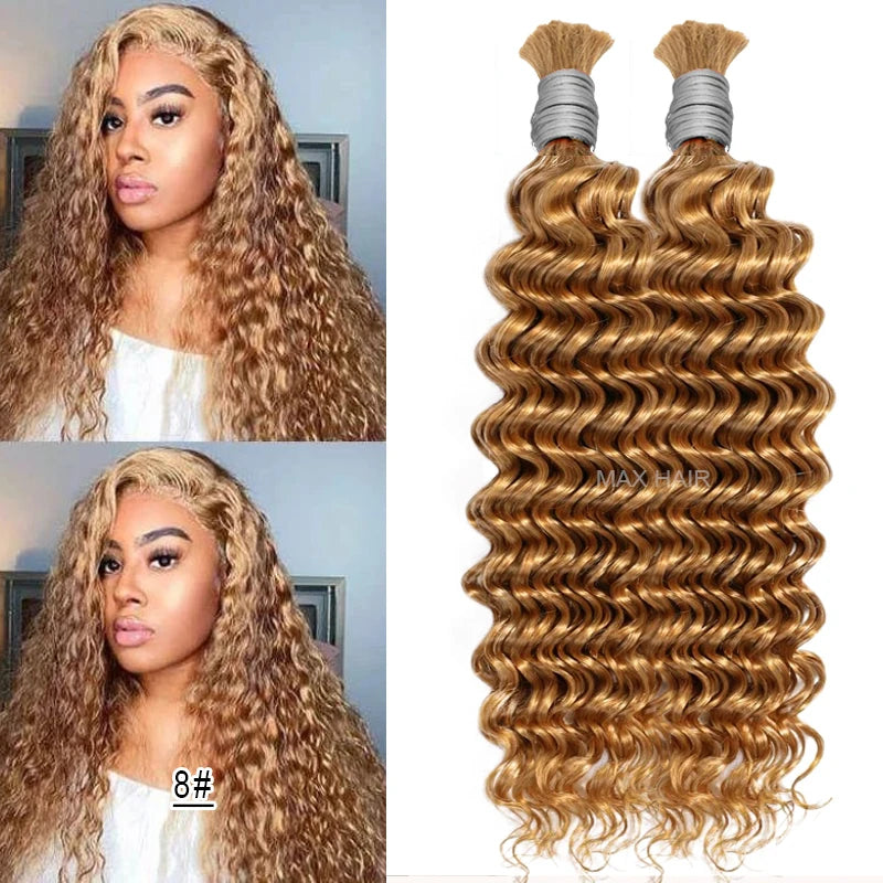 Vietnamese Deep Wave Bulk Human Hair For Braiding 100% Unprocessed Bulk Human Hair Extensions No Weft Human Hair For Braiding