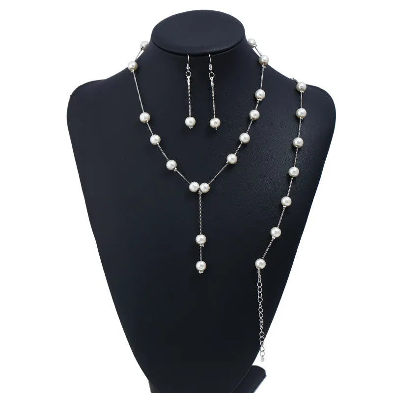 Pearl Necklace Collier Femme Collares Statement Multilayer Choker Statement Jewelry Women Simulated Pearl Necklaces & Pendants