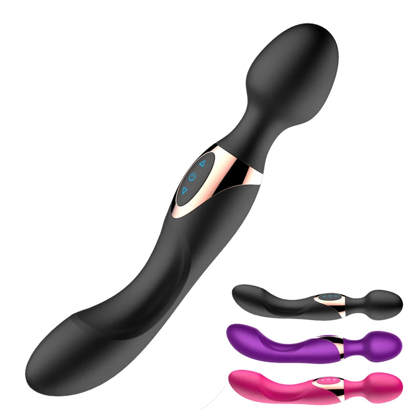 2024 power 10 speed Big Vibration for Women Dual Heads Vibration AV Wand Body Massager Sex Toy For Woman Female Sex Products