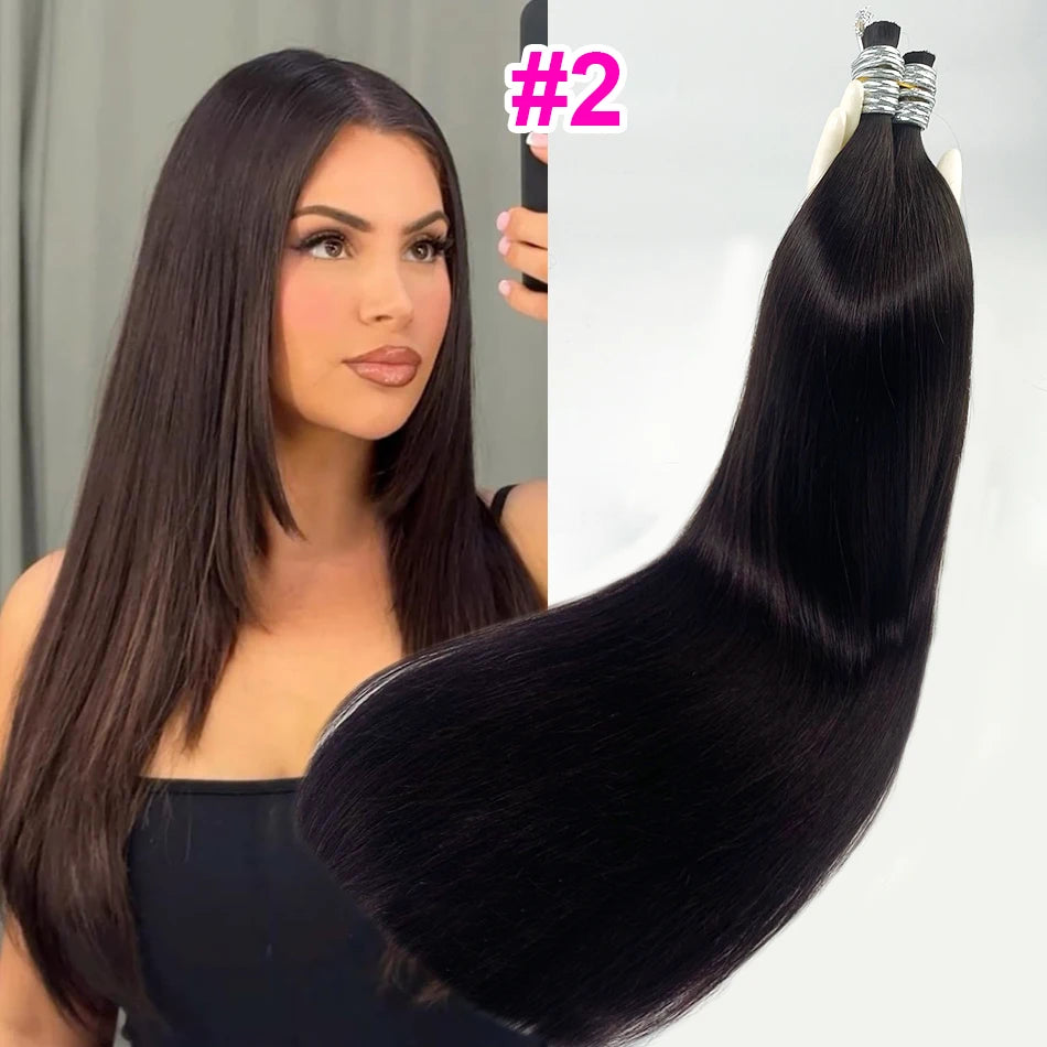 Chinese Bone Straight Hair Raw Vietnamese Human Hair Bundles For Braiding 100% Unprocessed No Weft Human Hair Bulk Extensions