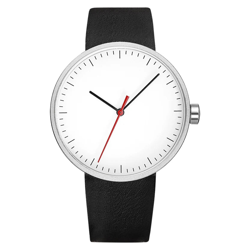 Watches For Men Minimalist Casual Waterproof Quartz Wristwatches High Quality PU Strap Original Clock 2025 Reloj Hombre