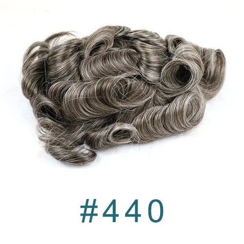 100% Human Hair 80Density Natural Hairline 0.02mm Full Skin Base Men Toupee #1B80 #60R Capillary Prosthesis System Man Hairpiece