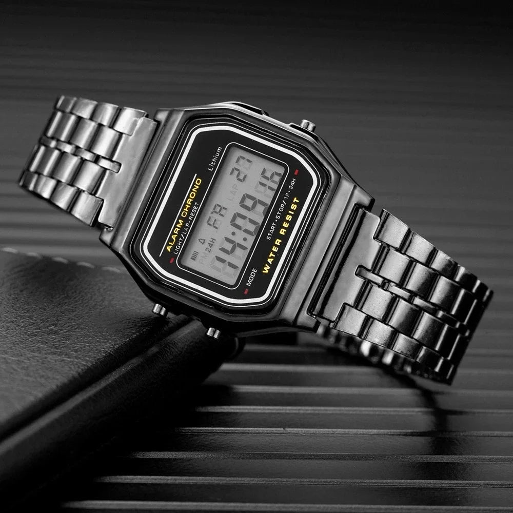 2025 Digital Watches For Men Sports Waterproof Bracelet Clock Gold Electronice LED Wristwatch Women