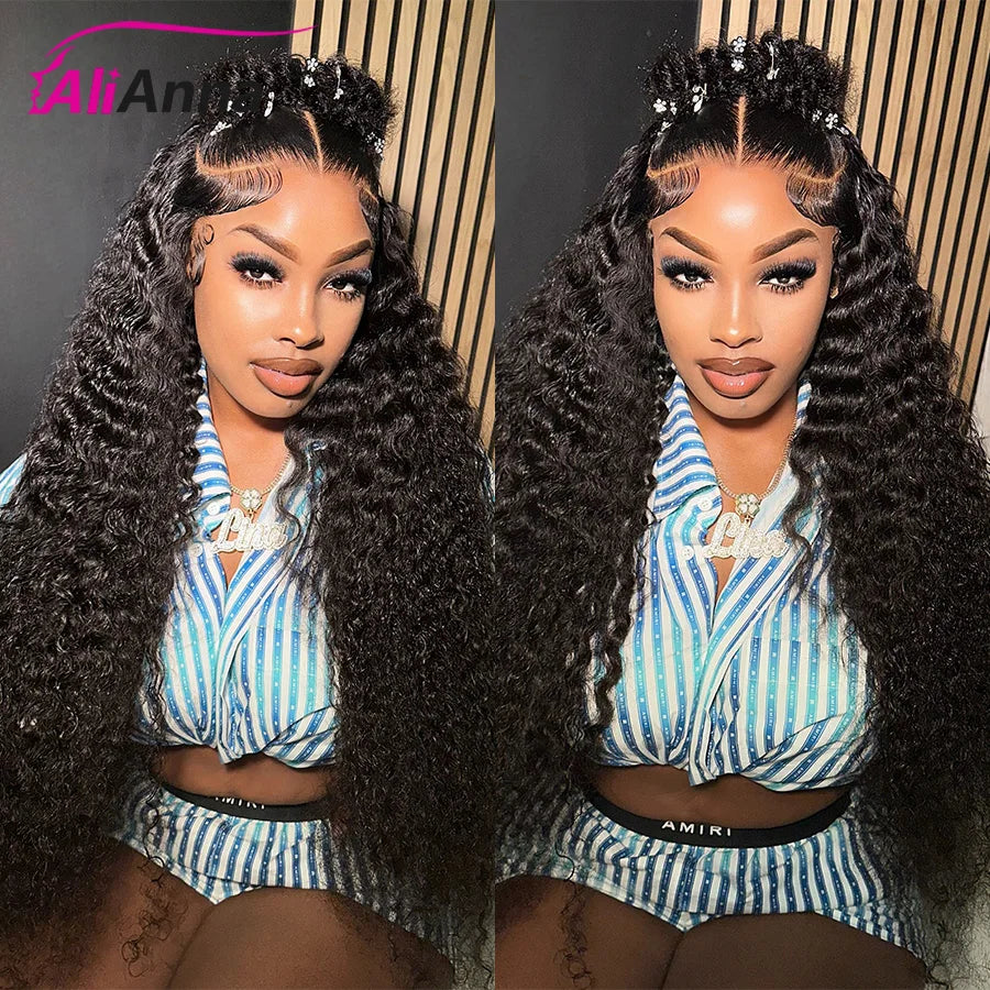 Curly Bundles Human Hair 30 32 Inch Brazilian Human Hair Bundles Water Wave Bundles 100% Human Hair Extensions Raw Hair Bundles