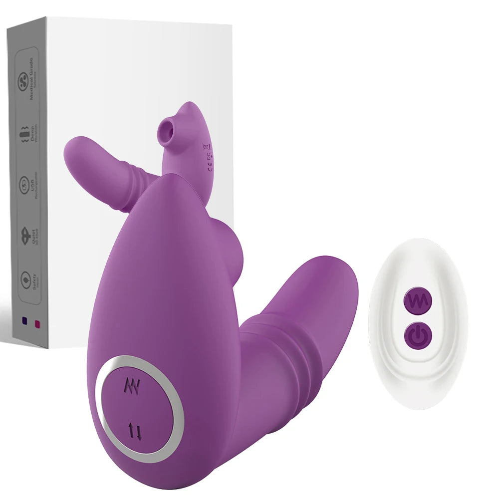 Sucking Vibrators For Women Wireless Remote Control Telescopic Vibrating Dildo Vagina Clitoris Stimulator Sex Toys For Women
