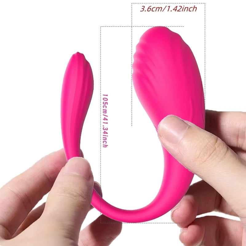 Wireless App-Controlled Vibrating Toy for Women Wearable Vibrator 9 Vibration Massager Long Distance Vagina Stimulator Sex Toy
