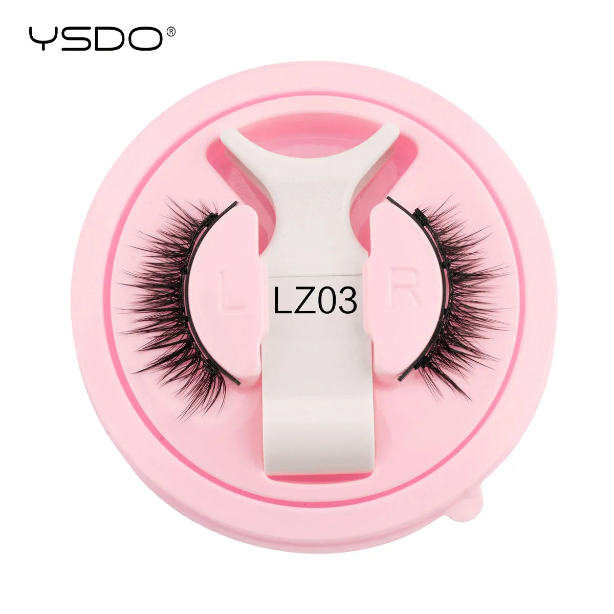 YSDO 1 Pair Magnetic Eyelashes Long-Lasting No Glue Needed Magnetic False Lashes Reusable Makeup Soft Faux 3D Mink Eyelash Tools