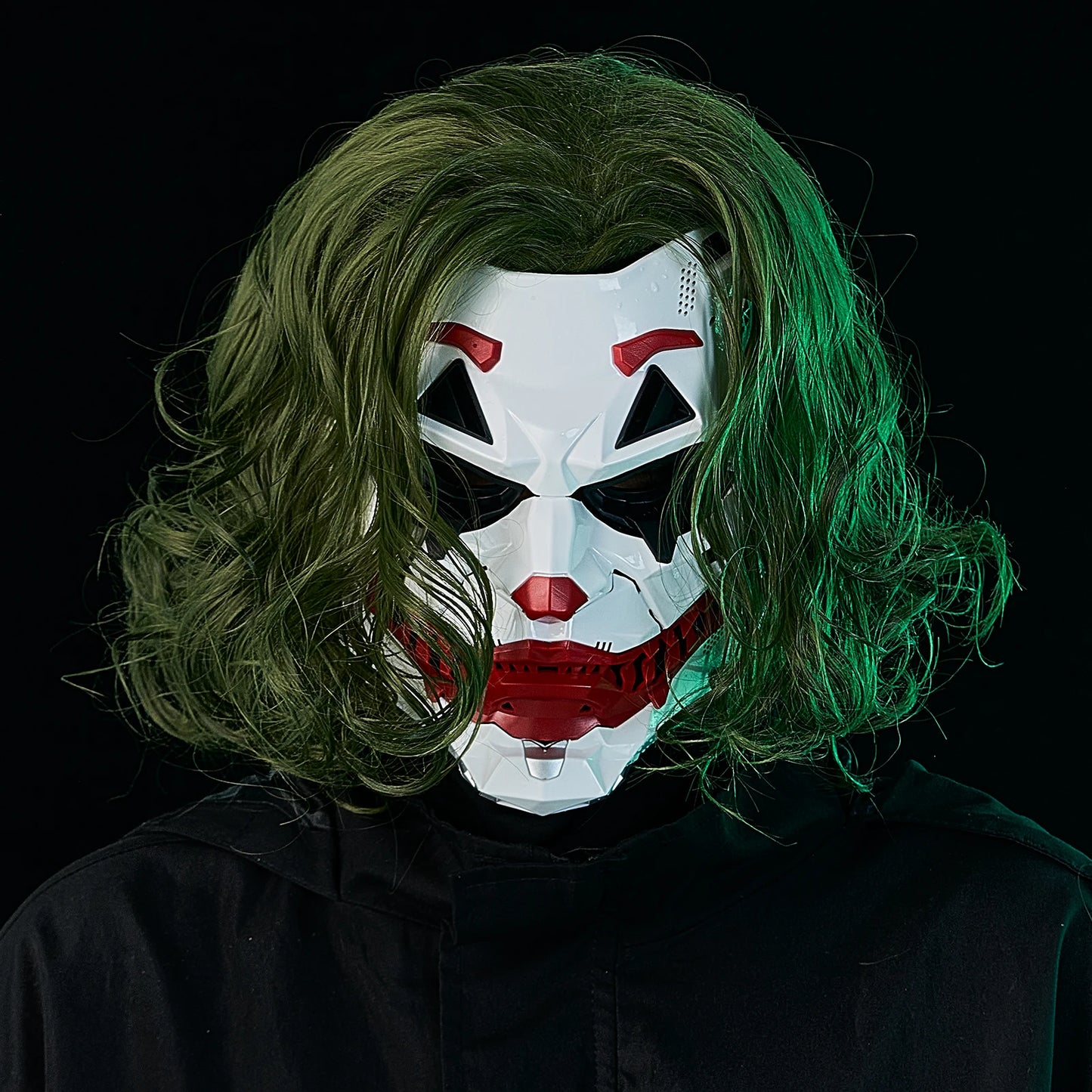 Cyberpunk Joker Masks with Clown Braids Cosplay Clown Costume Party Props Halloween Anime Role-Playing Gifts Toys for Adults