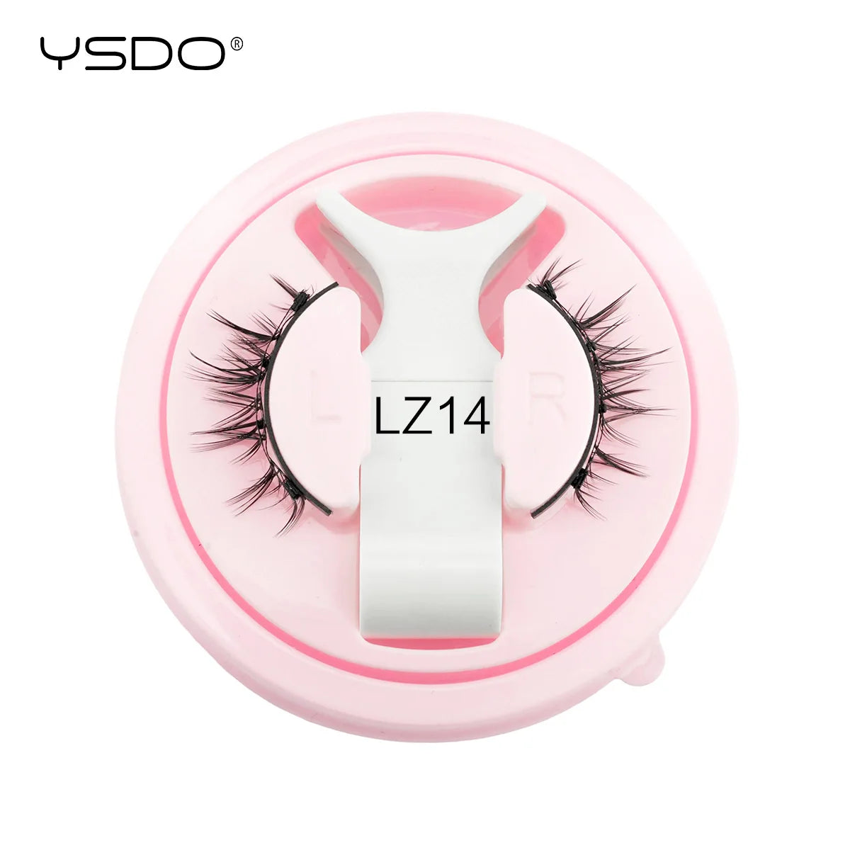 YSDO 1 Pair Magnetic Eyelashes Long-Lasting No Glue Needed Magnetic False Lashes Reusable Makeup Soft Faux 3D Mink Eyelash Tools