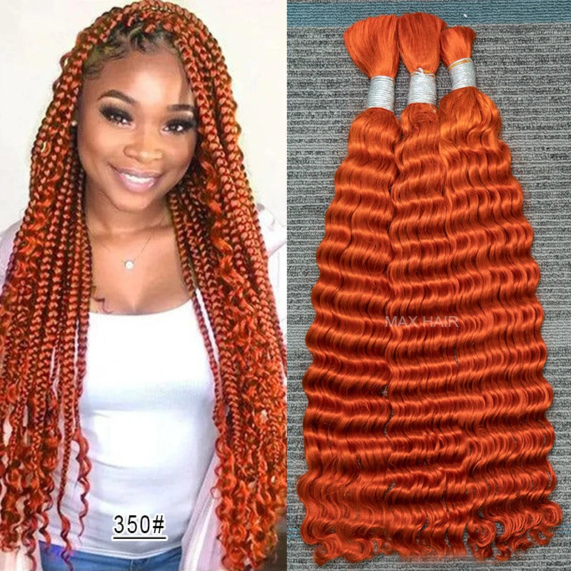 Vietnamese Deep Wave Bulk Human Hair For Braiding 100% Unprocessed Bulk Human Hair Extensions No Weft Human Hair For Braiding