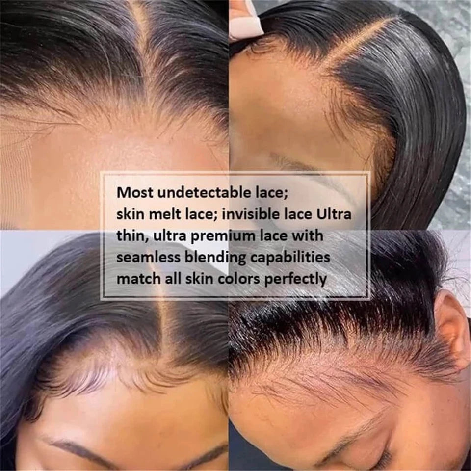 28 30 40 Inch Bone Straight Human Hair Wig 250 Density 13x6 Hd Lace Frontal Wig For Black Women Long Cheap Brazilian Virgin Hair