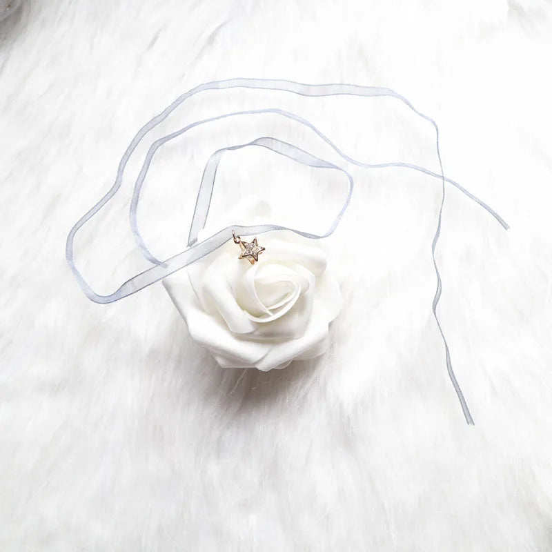 Necklace for Women Short Clavicle Lace Sexy Hearts Pearl Leaf Bow Butterfly Star Choker Lady Party Jewelry Girl Gift