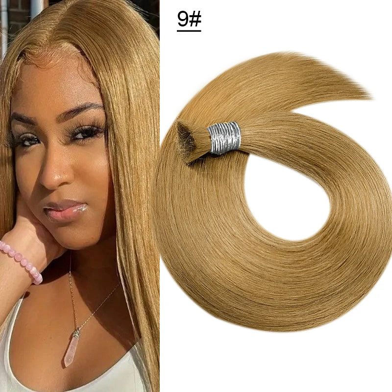 Cabello Humano Original Natural Suitable Dying All Colors Raw Vietnamese Virgin 100% Human Hair Bulk Bundles Extensions