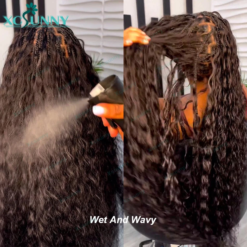 Bulk Human Hair For Braiding Wet And Wavy Double Drawn Curly Bulk Human Hair Bundles Wholesale No Weft Extensions Boho Braids