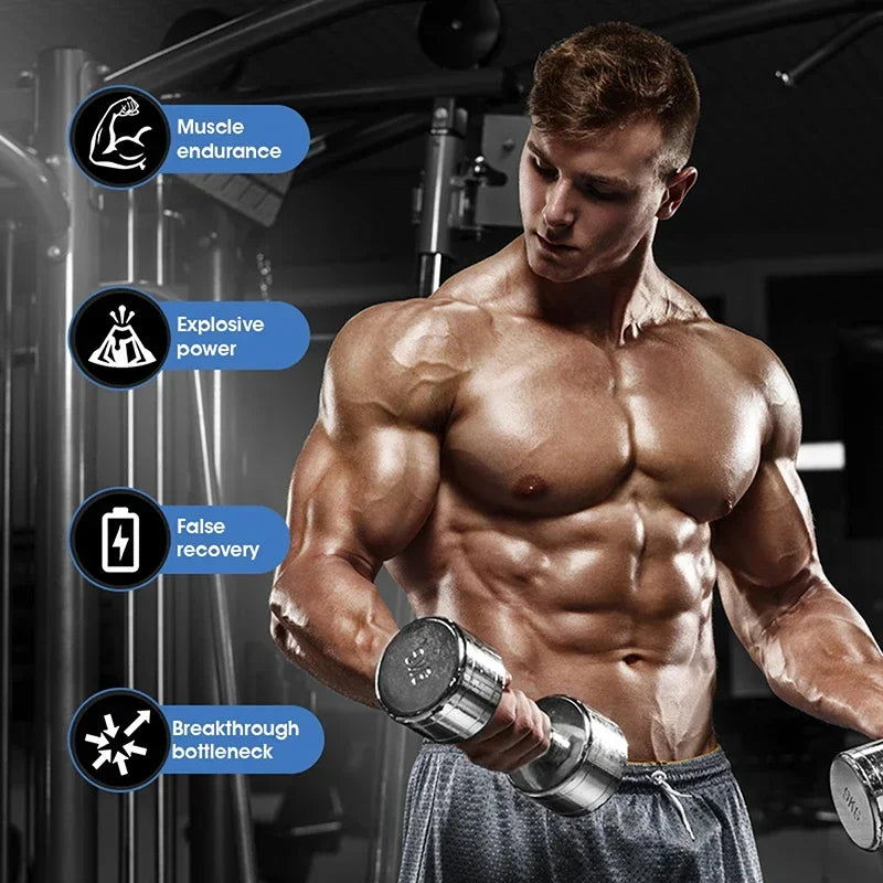 Creatine Monohydrate - Enhance Muscle Strength, Promote Muscle Growth, Improve Athletic Performance, Vegetarian, Gluten-free