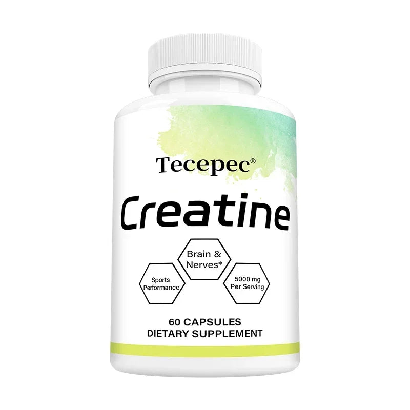 Creatine - Builds Muscle, Improves Athletic Performance, Enhances Physical Endurance and Improves Recovery - 120 Capsules