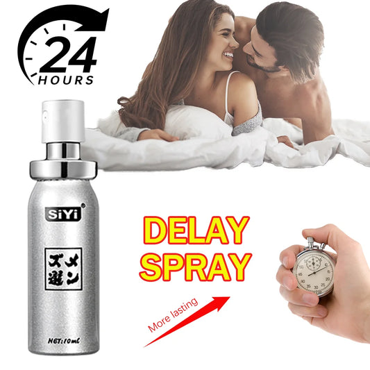 Delay Spray for Men Enhance Sex Pleasure, Quick-Dry Non-Sticky, Gentle Long-Lasting Formula, Travel Friendly Spray