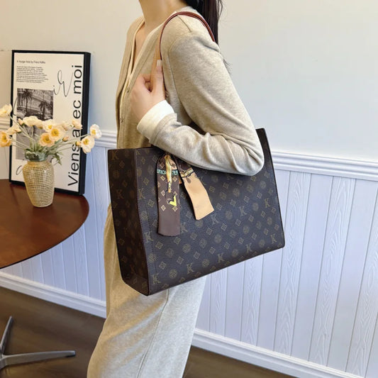 Designer Inspired Shoulder Bag for Women 2025 Spacious Shopper Tote Multi-way Carry Fashion Aesthetic Crossbody Purse Chic