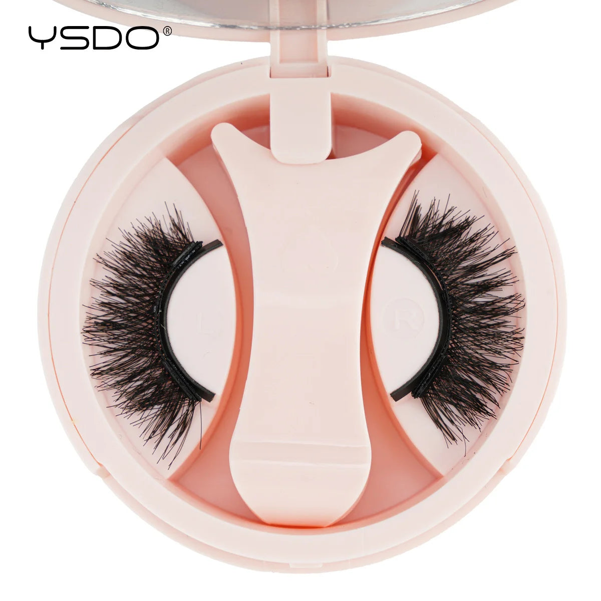 YSDO 1 Pair Magnetic Eyelashes Long-Lasting No Glue Needed Magnetic False Lashes Reusable Makeup Soft Faux 3D Mink Eyelash Tools