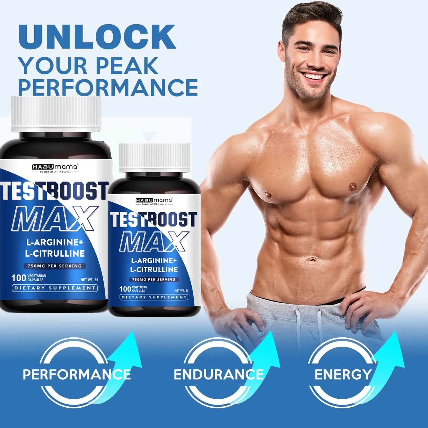 Ultimate Male Enhancing Supplement | Clinically-Backed | 100 tablets for Energy, Stamina & Enlargement | Vegan | Discreet Ship