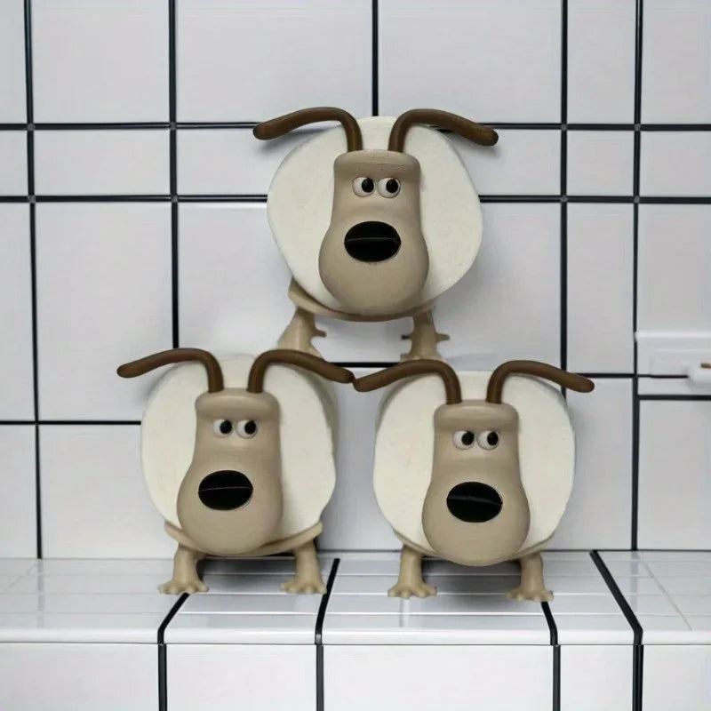 Puppy Toilet Holder Home Decor Bathroom Accessory Storage Suitable for Toilets for Bathrooms Kitchens Living Rooms Unique Gift