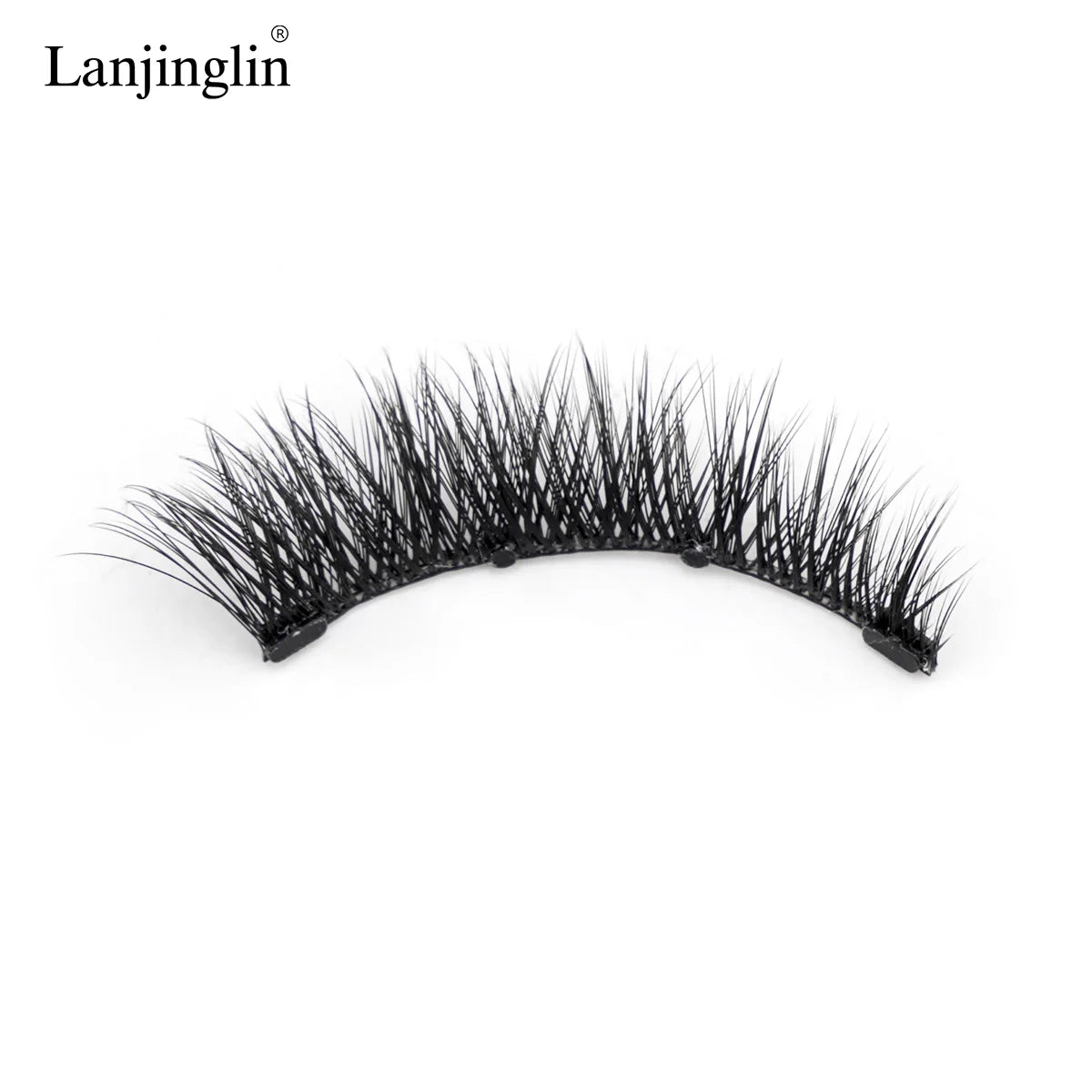 1 Pair Reusable Magnetic Lashes No Glue Needed 3D Magnetic with Clip Tweezers False Eyelash Magnetic Lash Kit Make up Eyelashes